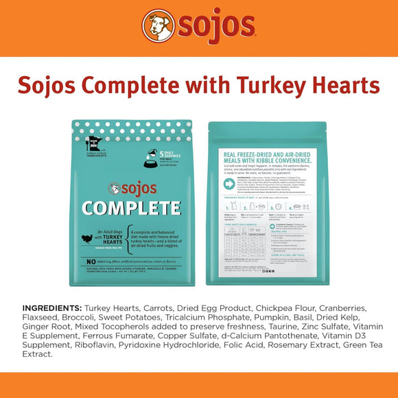 Sojos Complete Turkey Recipe Freeze-Dried Adult Food For Dog