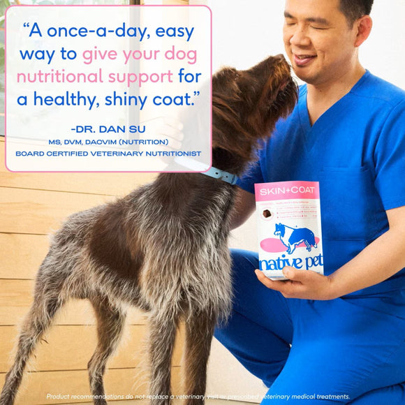 Native Pet Skin + Coat Healthy Skin Chews for Dogs