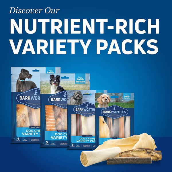 Barkworthies Puppy Variety Pack Chews Treats For Dog, 5 chews