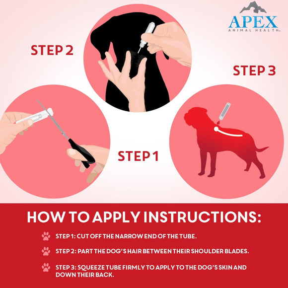 Apex Plus Topical Flea & Tick Prevention for Dogs 89-132 lbs (3 doses)