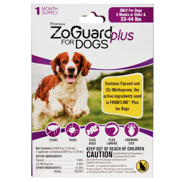 ZoGuard Plus Topical Flea & Tick Prevention for Dogs