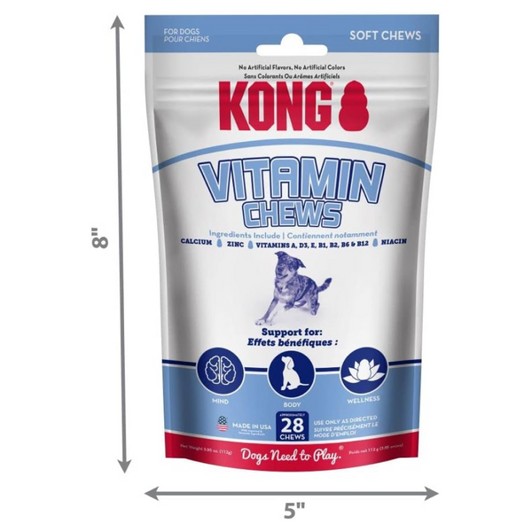 KONG Vitamin Soft & Chewy Treats For Dog (28 Pieces)