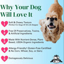 Lord Jameson Watermelon Pops Organic Watermelon Soft & Chewy Treats For Dog  (6 oz)