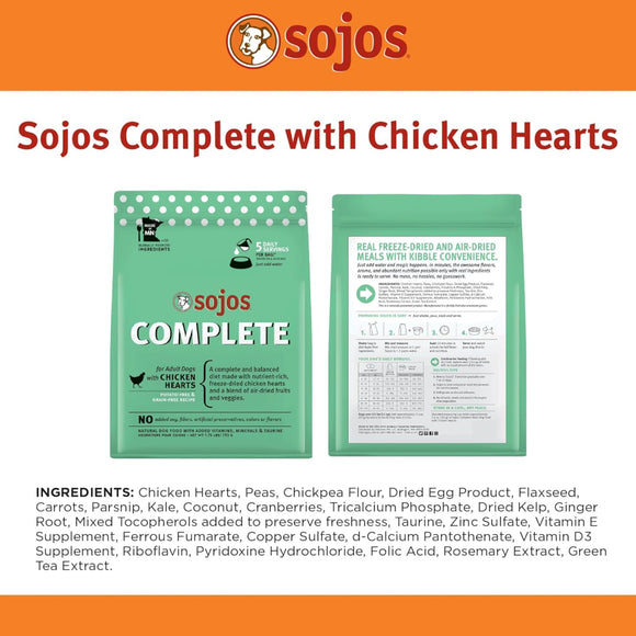 Sojos Complete Chicken Recipe Freeze-Dried Adult Dog Food