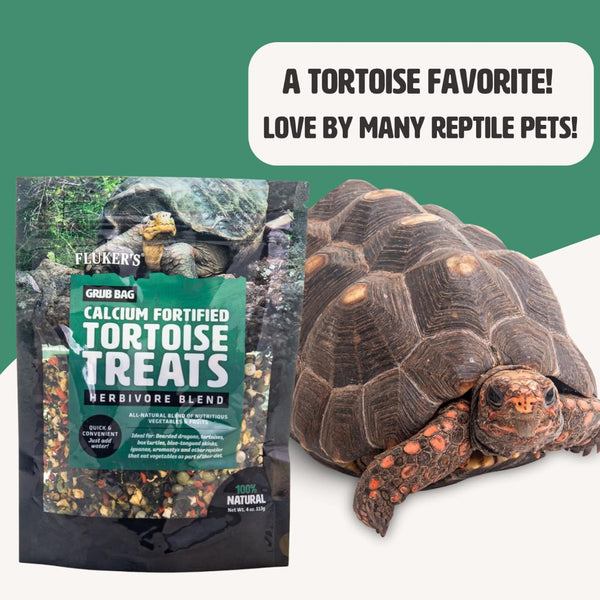 Fluker's Grub Bag Calcium Fortifed Tortoise Treats Herbivore Blend (4 oz)