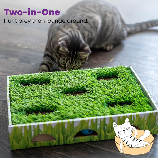 Petstages Grass Patch Hunting Box Toy For Cat