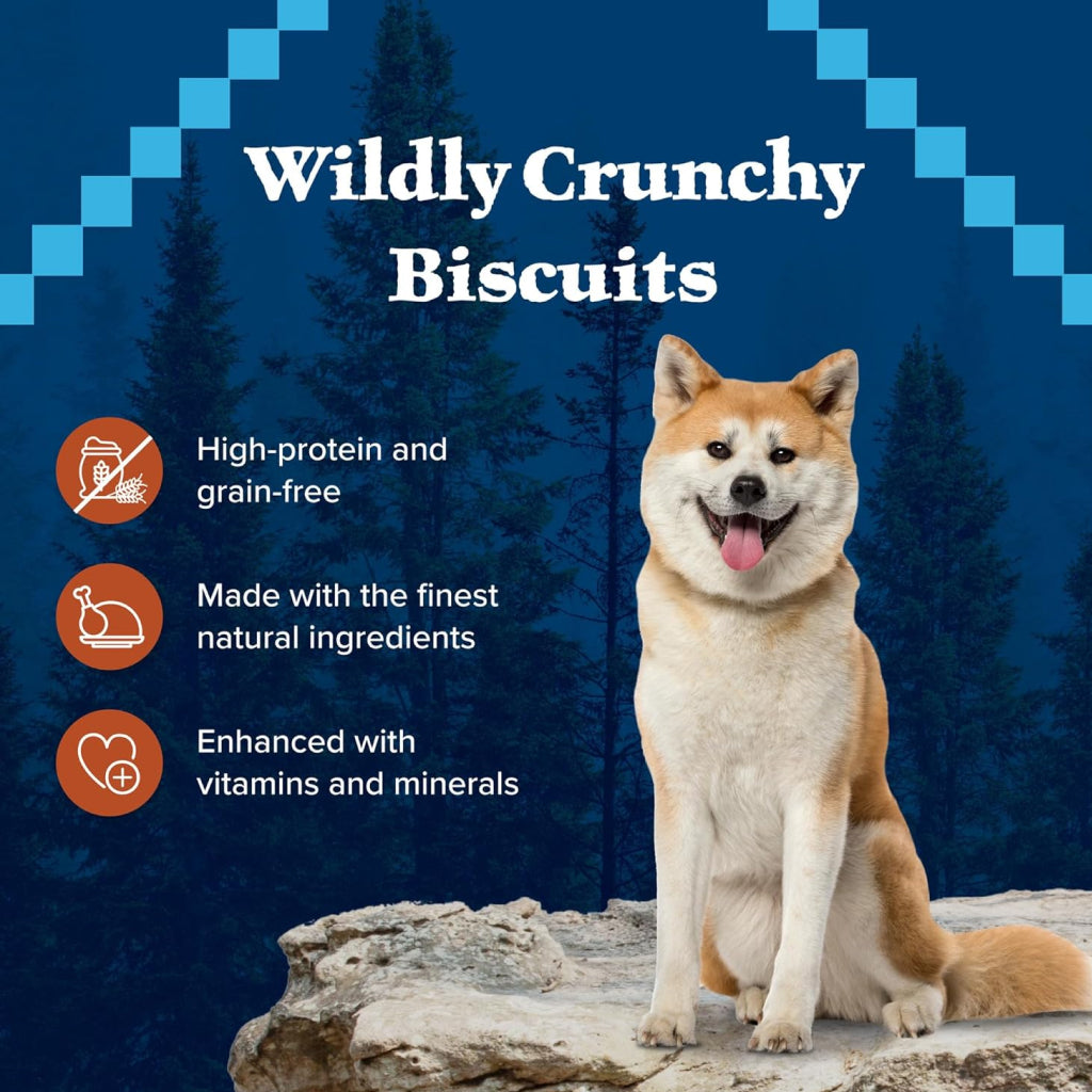 Blue Buffalo Wilderness Trail Treats Turkey Biscuits for Dogs (10 oz)