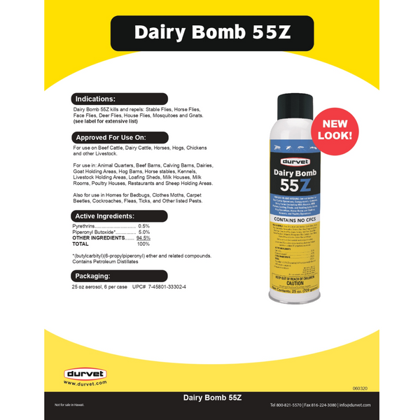 Durvet Dairy Bomb 55Z (25 oz)