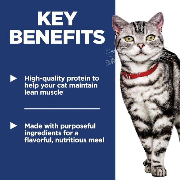 Hill's Science Diet Indoor Adult Salmon & Vegetables Stew Wet Food For Cat (2.8 oz x 24 pouches)