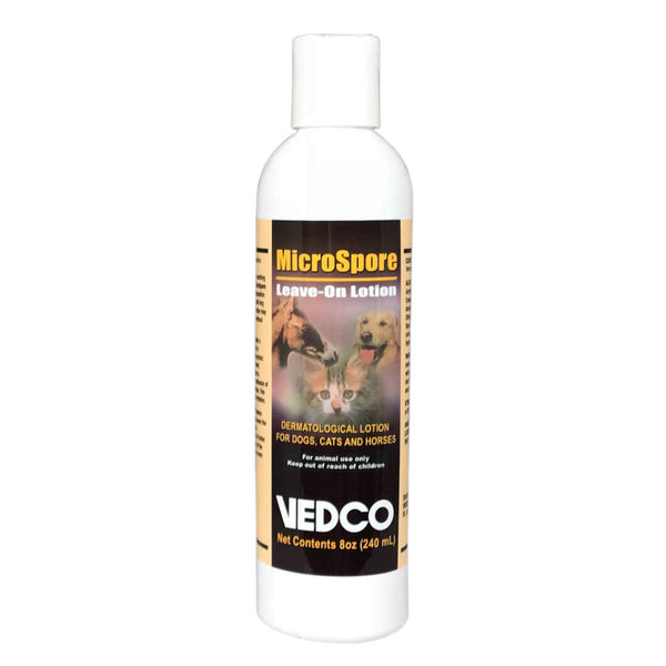 Vedco Microspore Leave-On Lotion For Dogs, Cats & Horses (8 oz)