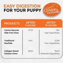 Canine Naturals Hide Free PUPPY Chicken Recipe Rolls Treats (2 Large Rolls) For Dog