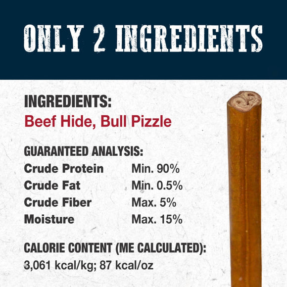 Cadet Bully Hide Sticks All-Natural Chews For Dog (Small)