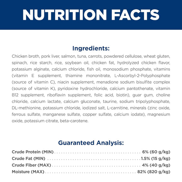 Hill's Science Diet Indoor Adult Salmon & Vegetables Stew Wet Food For Cat (2.8 oz x 24 pouches)