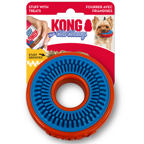 Kong ChiChewy Zippz Ring Toy For Dog (Small)