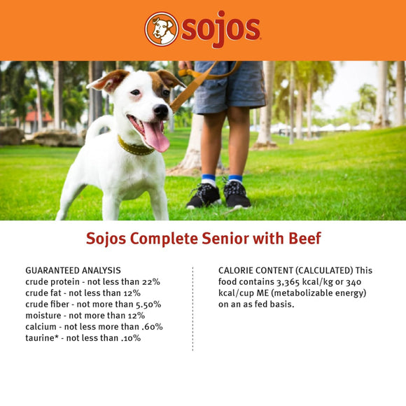 Sojos Complete Beef Recipe Freeze-Dried Adult Food For Dog