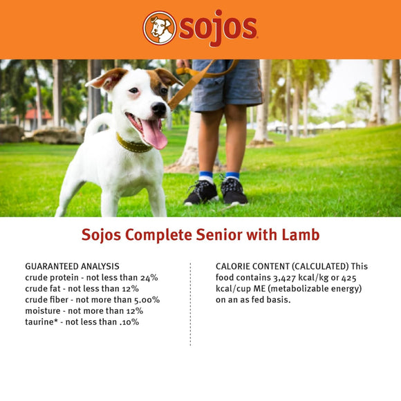 Sojos Complete Lamb Recipe Freeze-Dried Adult Food For Dog