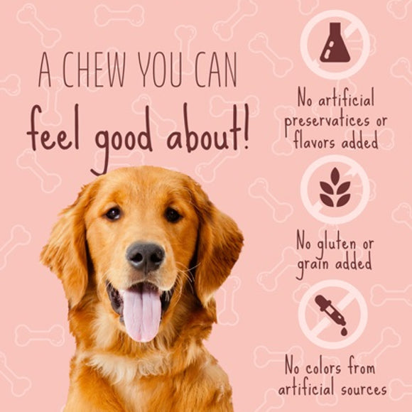 Better Belly Rawhide Triple Flavor Salmon (Venison & Lamb Kabob) Treats For Dog 18 pack