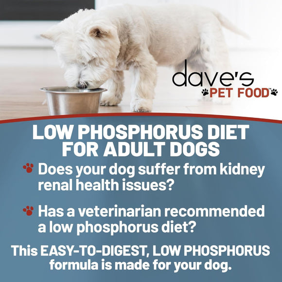 Dave's Pet Food Restricted Diet Phosphorus & Protein Kidney Support (Tuna Pate in Gravy Wet Food) For Dog
