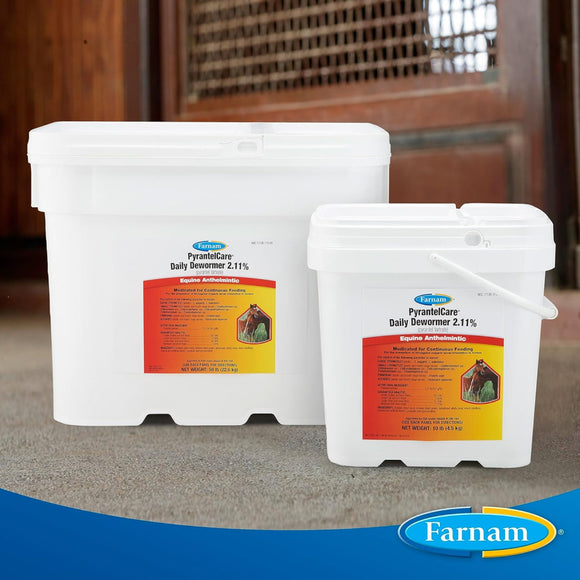 Farnam PyrantelCare Daily Dewormer Pellets for Horses (10 lb)
