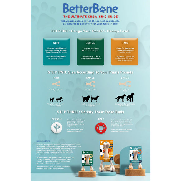 BetterBone Soft Density Classic Flavor Chew Toy For Dog