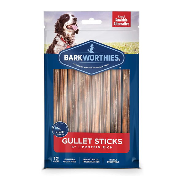 Barkworthies 6" Beef Gullet Stick For Dogs