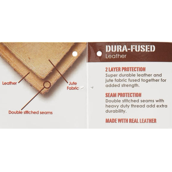 Ethical Dura-Fuse Leather Jute Squirrel Toy For Dog Small (10")