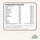 guaranteed analysis of manna pro all flock crumbles