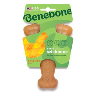 Benebone Rotisserie Chicken Flavor Wishbone Durable Chew Toy for Dogs