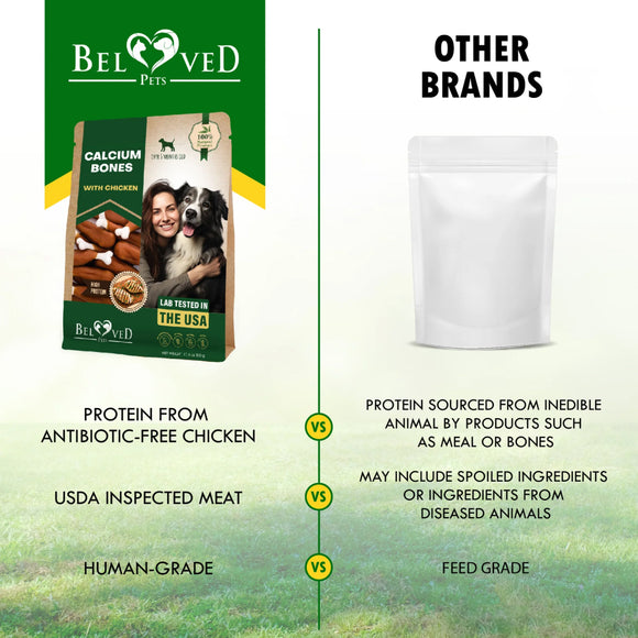 Beloved Pets Calcium Bones with Chicken Natural Chews For Dog (10.6 oz)