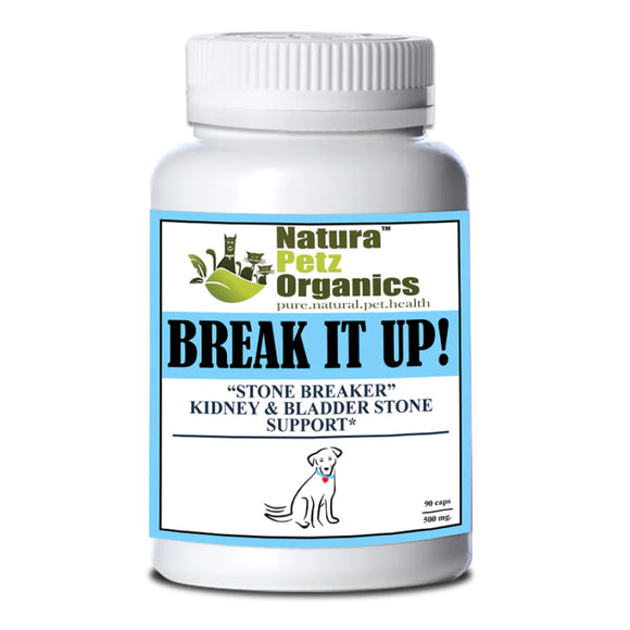 Natura Petz Organics Break It Up! Herbal Kidney & Bladder Stone Support (Turkey Flavored) for Dogs