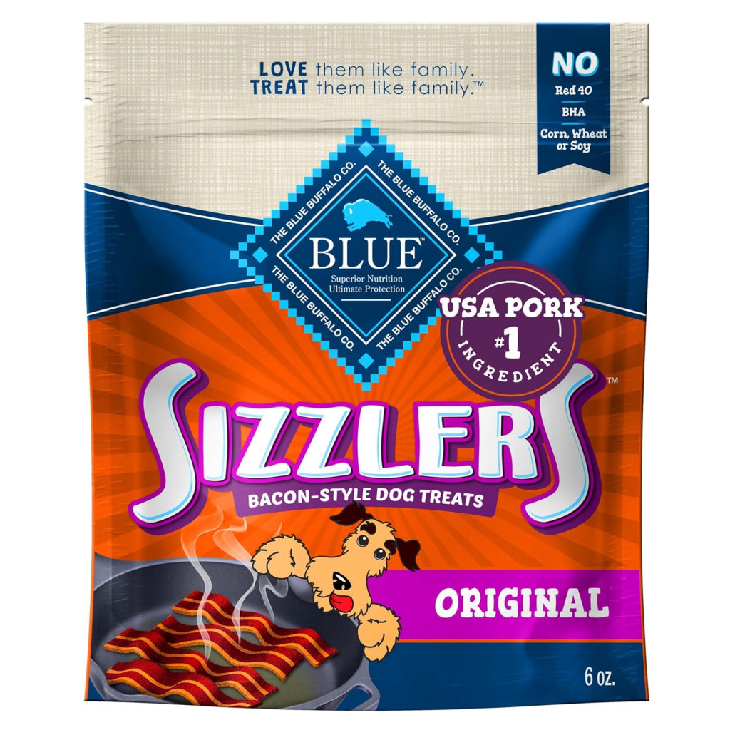 Blue Buffalo Sizzlers Bacon-Style Treats For Dog (6 oz)