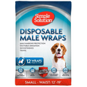 Simple Solution Disposable Male Dog Wraps (12 pack)