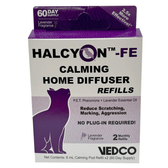 Halcyon FE Calming Home Diffuser for Cats Refill (2 pack)