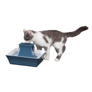 Drinkwell Pagoda Ceramic Water Fountain For Dogs & Cats