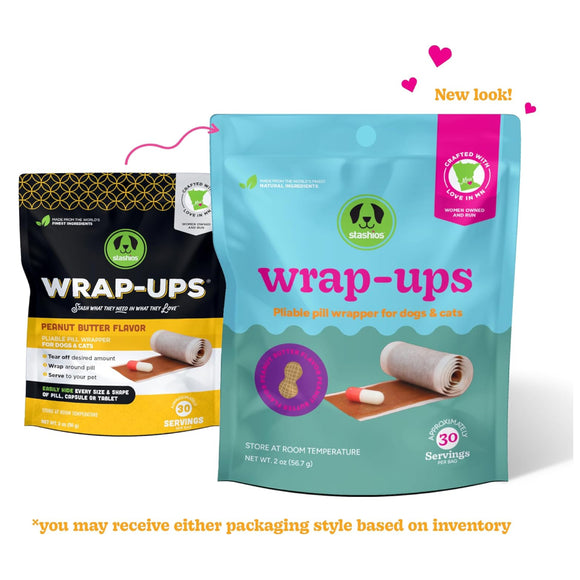 Stashios Wrap-Ups Peanut Butter Flavor Pill Wrapper for Dogs & Cats (2 oz)