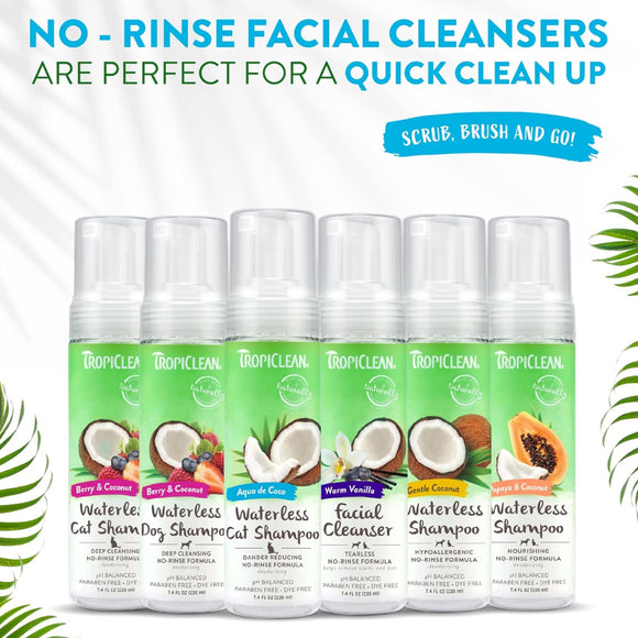 TropiClean Dander Reducing Waterless Cat Shampoo (7.4oz)