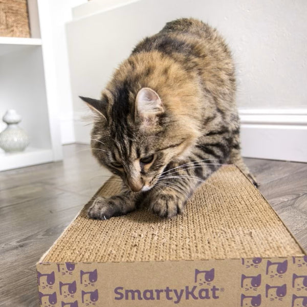 SmartyKat Super Scratcher Wide Corrugate with Catnip For Cats