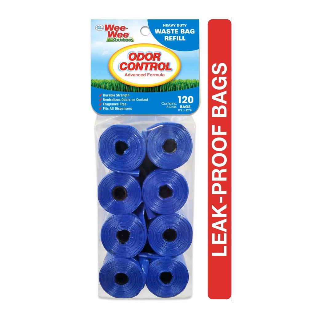 Four Paws Odor Control Dog Waste Bags - Heavy Duty, Fragrance-Free