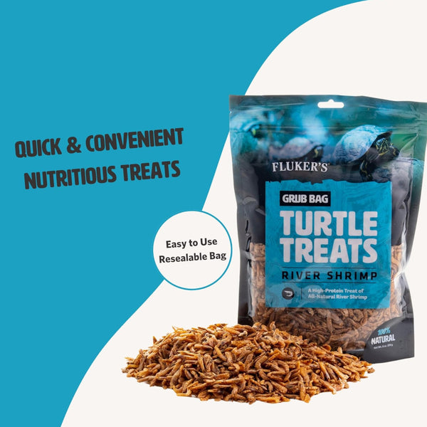 Fluker's Grub Bag Turtle Treats River, Shrimp (6 oz)