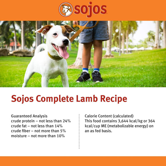 Sojos Complete Lamb Recipe Freeze-Dried Adult Food For Dog