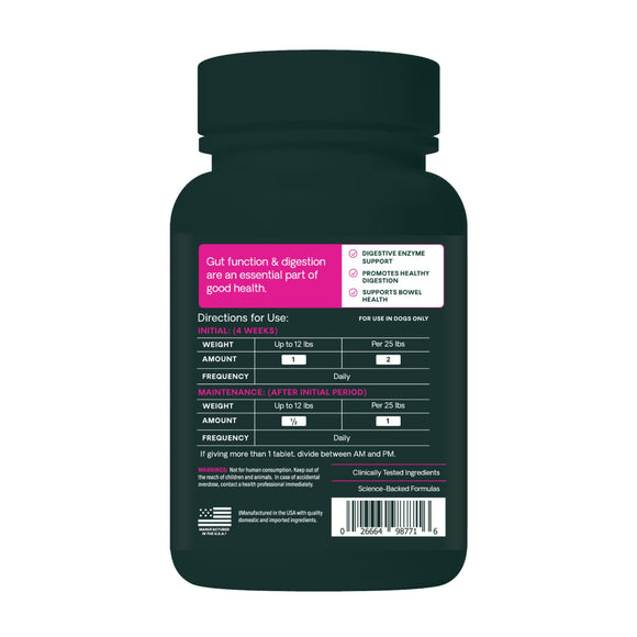 Extra Strength Healthy Gut & Digestion Tablets for Dogs