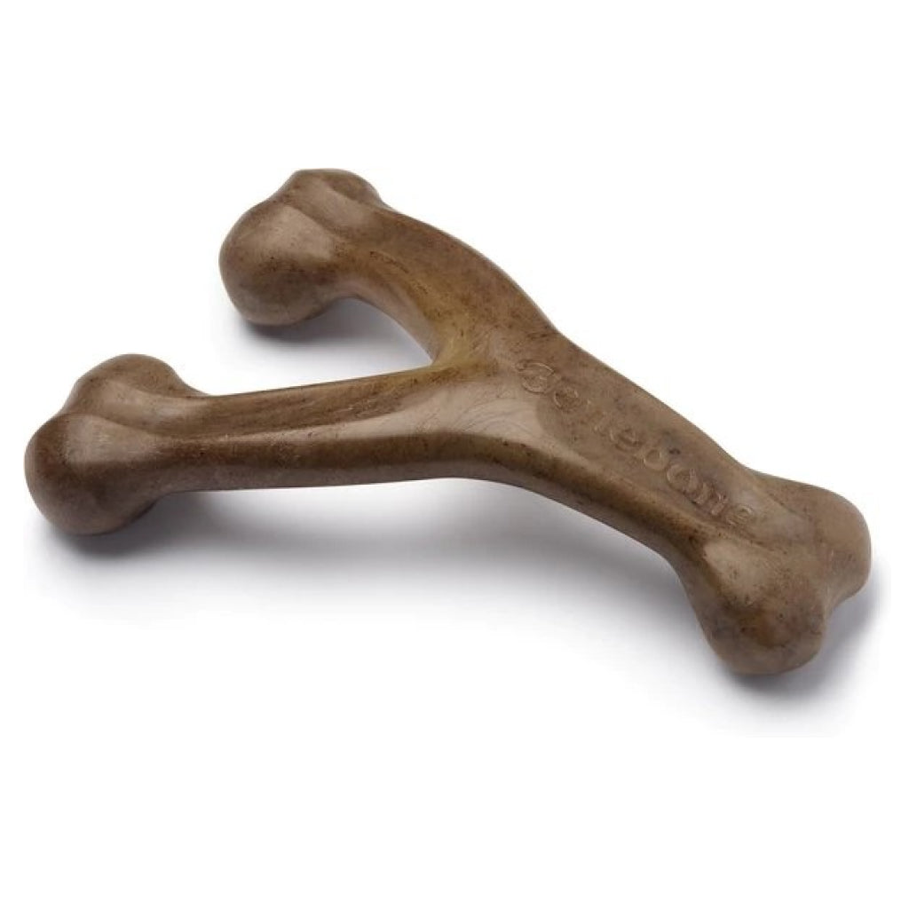 Benebone Bacon Flavor Wishbone Durable Chew Toy for Dogs