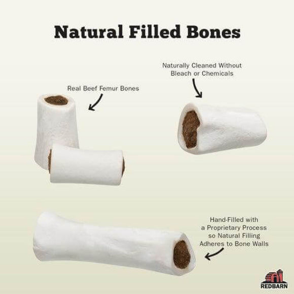 Redbarn Peanut Butter Filled Bone for Dogs (Peanut Butter)
