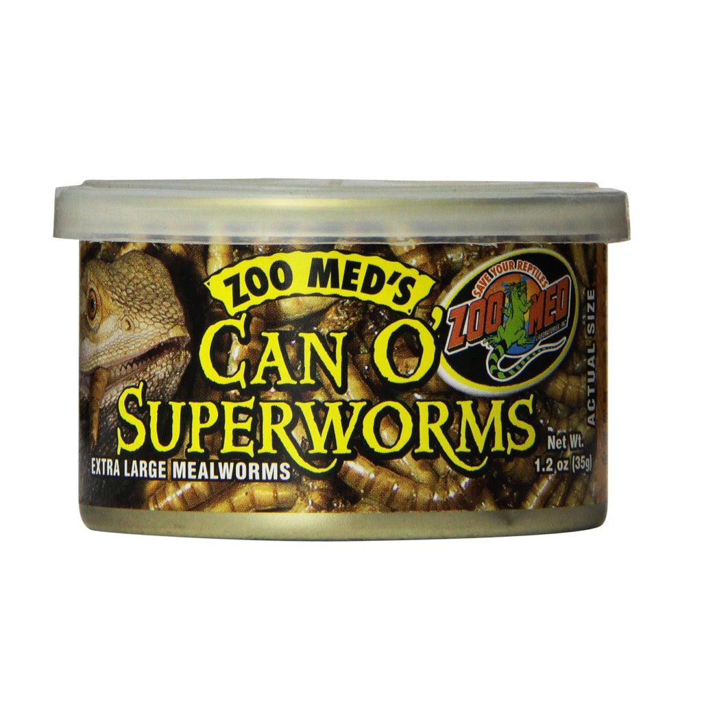 Zoo Med Can O' Superworms Reptile Food & Treat (1.2 oz)