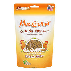 Meowijuana Crunchie Munchies Chicken Flavor Catnip Treats (3 oz)