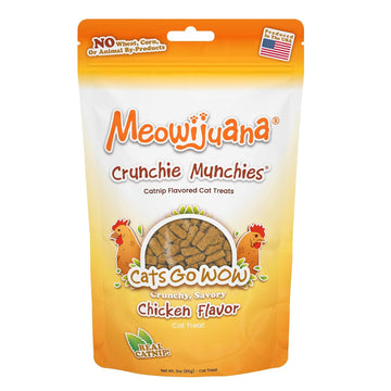 Meowijuana Crunchie Munchies Chicken Flavor Catnip Treats (3 oz)