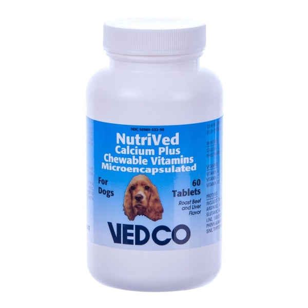 Vedco NutriVed Calcium Plus Chewable Tablets For Dogs (60 ct)