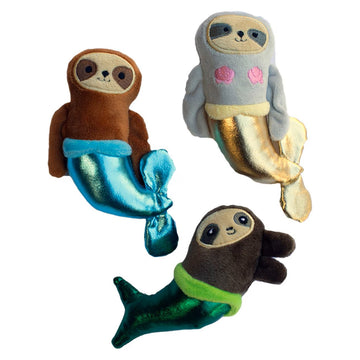 PetShop by Fringe Studio Mersloth Plush Small Toys For Dog (3 count)