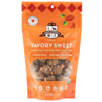 Lord Jameson Savory Sweet Organic Sweet Potato Soft & Chewy Treats For Dog (6 oz)