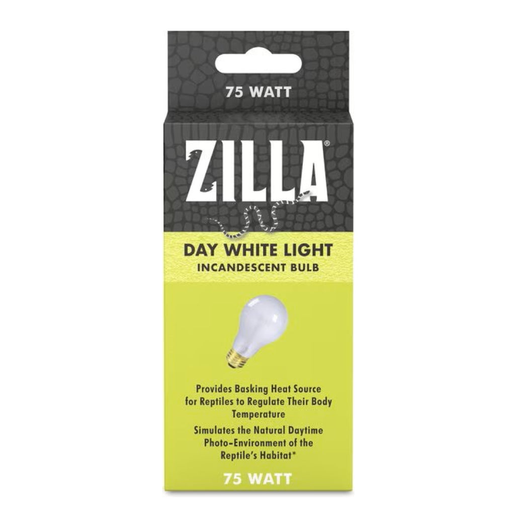 Zilla Day White Incandescent Bulb for Basking Heat